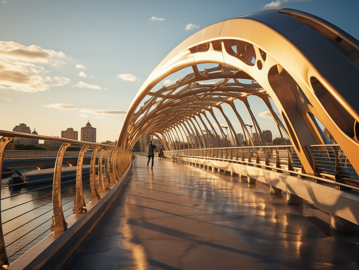 passerelle léopold-sédar-senghor + architecture