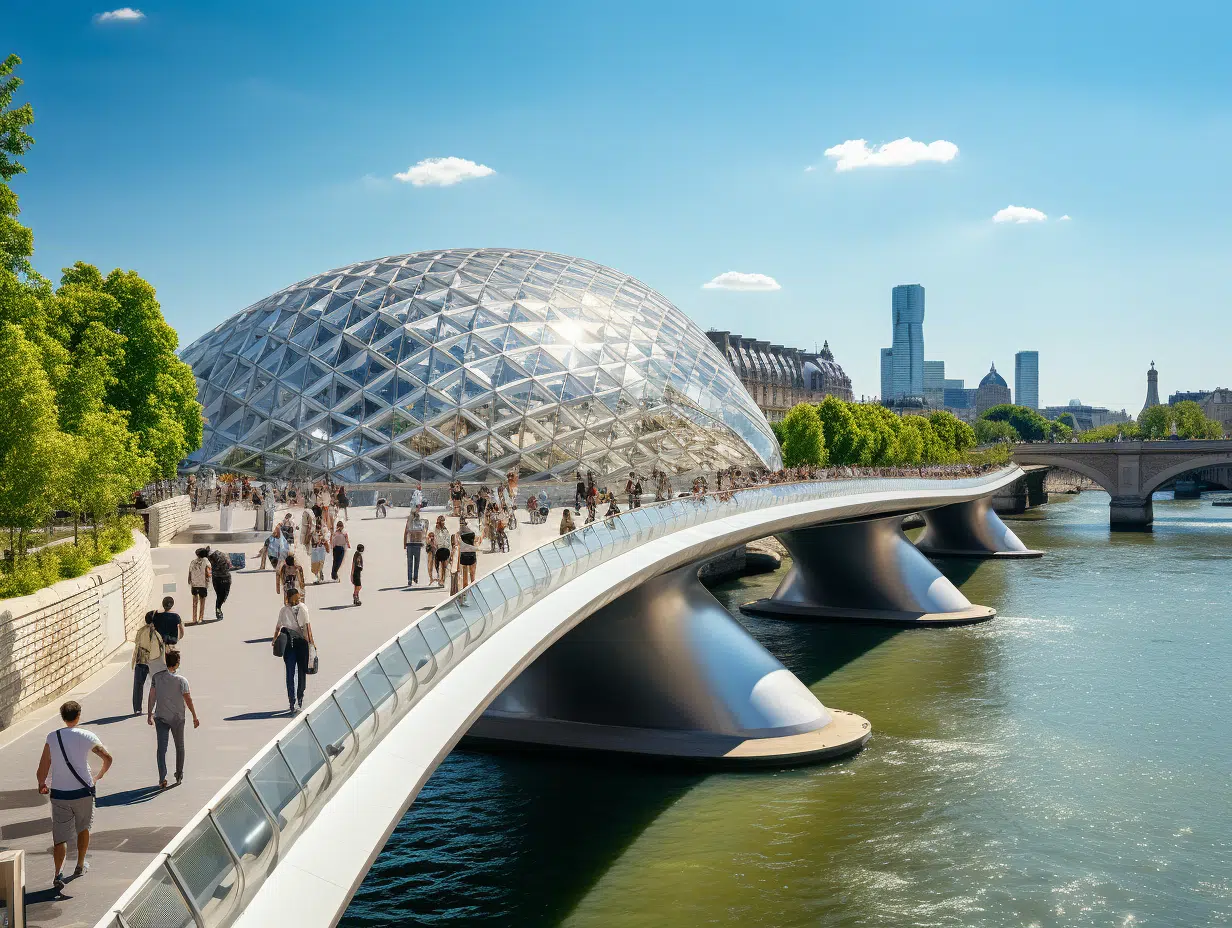 Passerelle Léopold-Sédar-Senghor : architecture et histoire