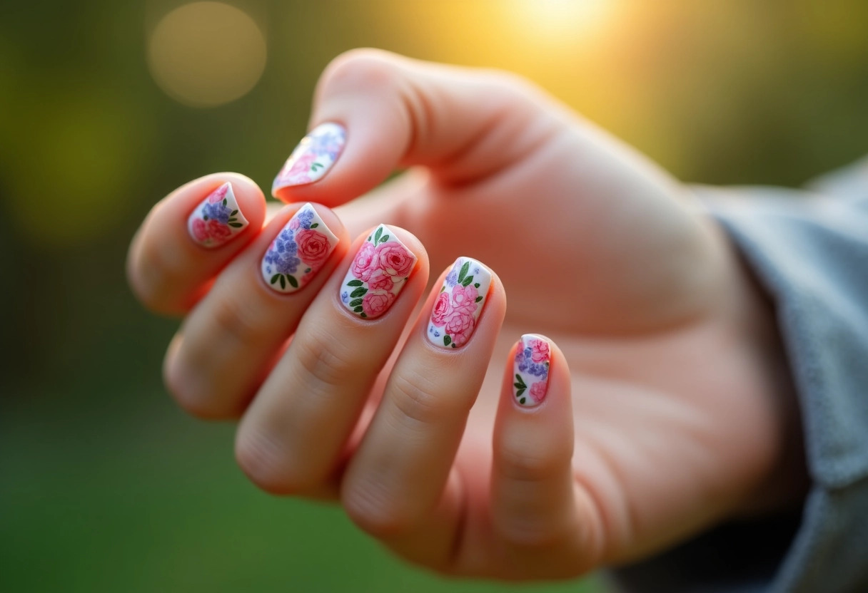 nail art floral