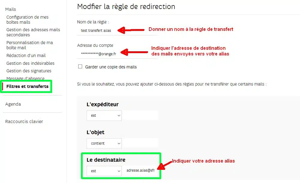 Comment garder une adresse mail SFR ?